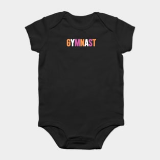 GYMNAST (Light lesbian flag colors) Baby Bodysuit